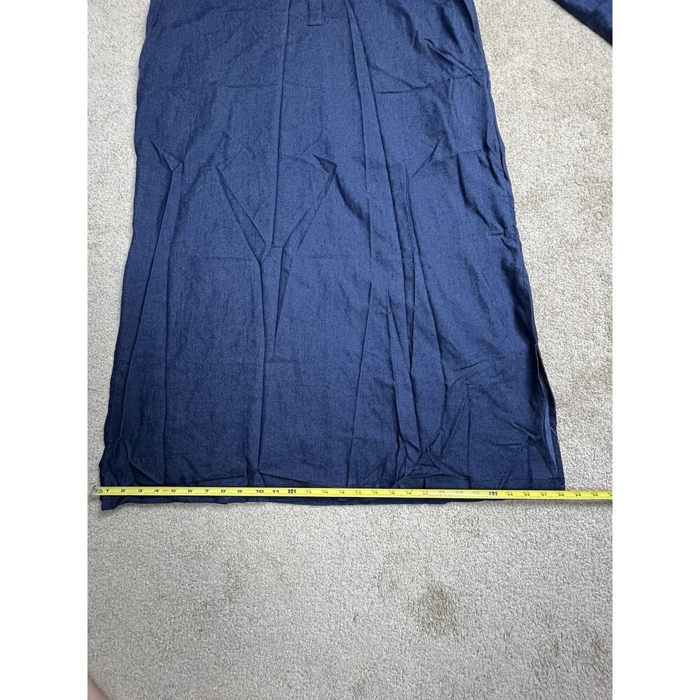 NWT Vonda‎ Women’s Size XL Maxi Dress Denim Blue Boho Beach Party - Picture 12 of 14